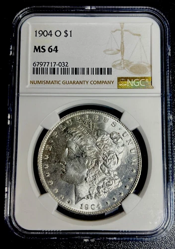 1904-O Morgan Silver Dollar NGC MS-64