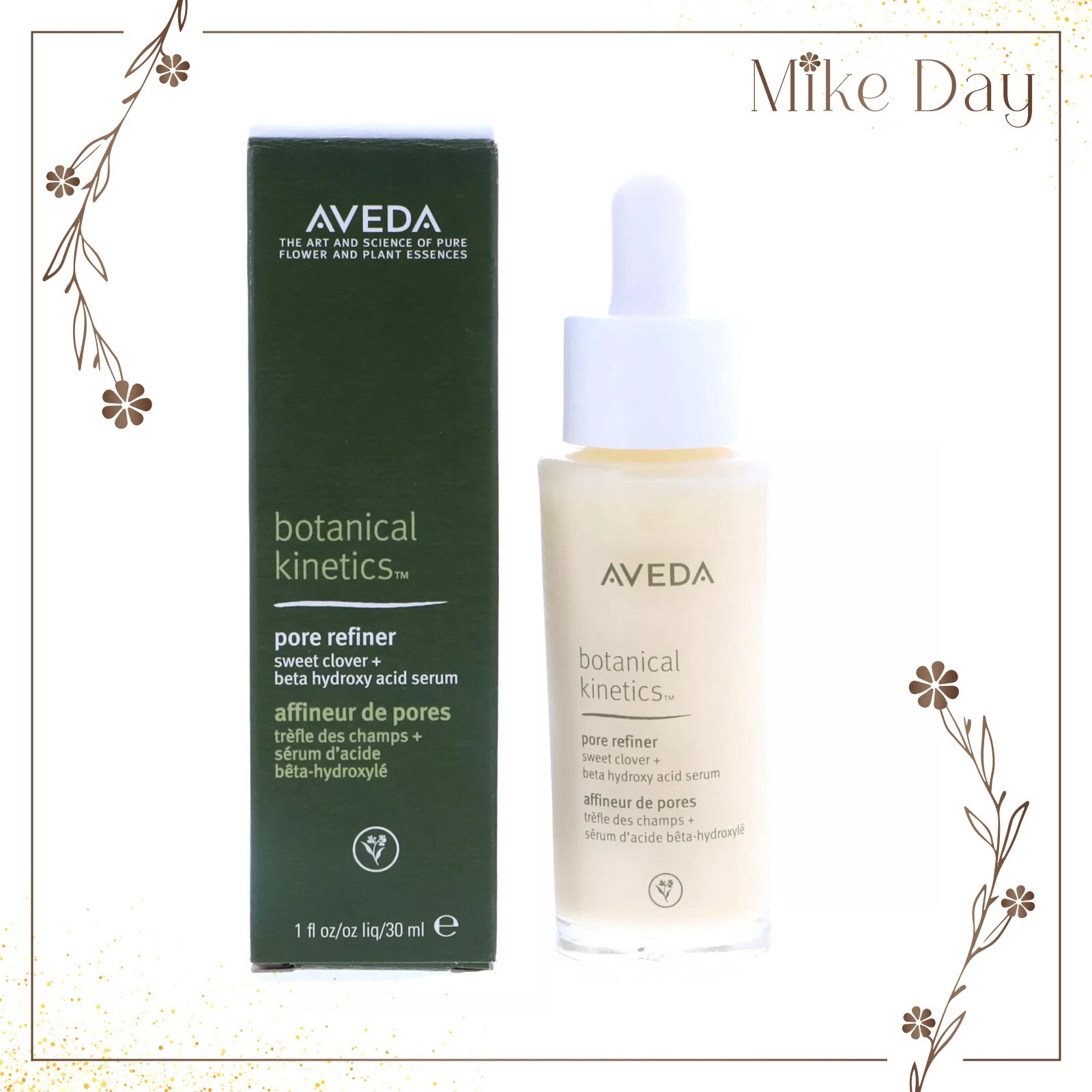 Aveda Botanical Kinetics Pore Refiner with Beta Hydroxy Acid Serum 30mL/1oz New