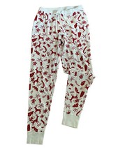 Hanna Andersson Womens M Pajama Pants Christmas Reindeer Tree
