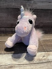 RUSS SHIMMER UNICORN PLUSH TOY BIG EYES PURPLE PINK STUFFED ANIMAL 6" SMALL