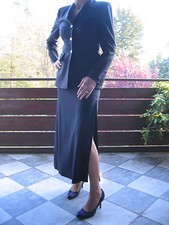 Kostüm von ESCADA im Marine-Look, Gr. 36, Gr. S, Schurwolle, neuwertig 