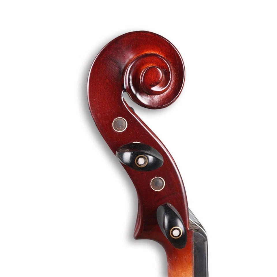 Electric Violin Full Size 4/4 Red Silent Electric Violin With Ebony Fittings - Image 4 of 4