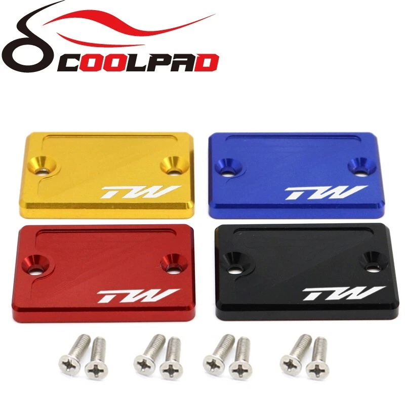 Tapa de cubierta de líquido de depósito de freno delantero CNC para Yamaha TW 200 2002-2024 TW200 Foto 2 de 4