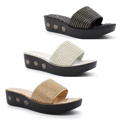 wedge mules open toe