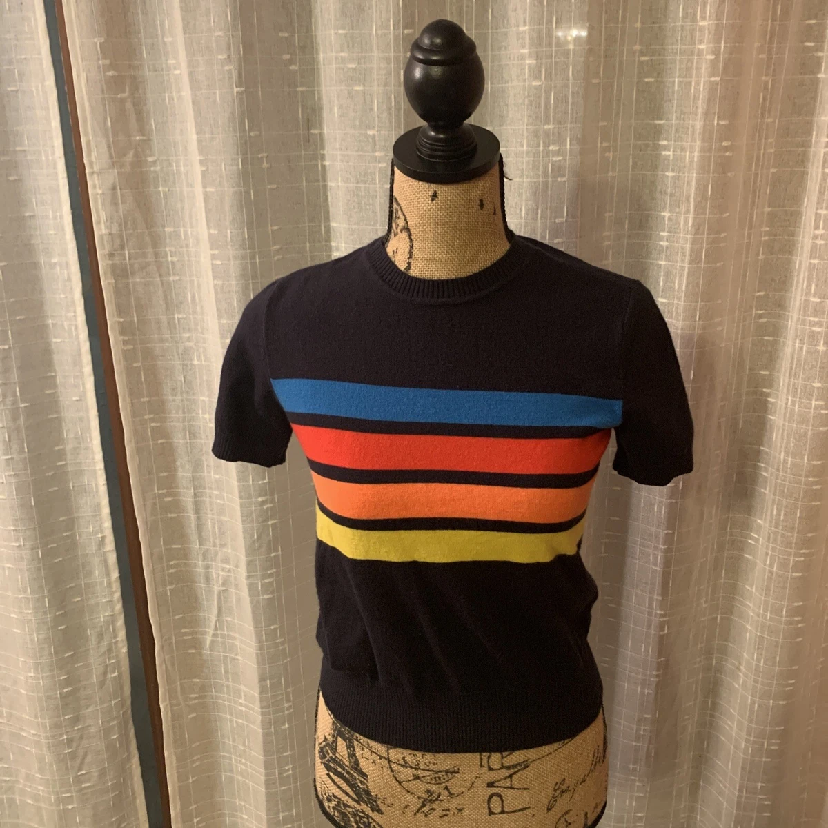 Rainbow striped sweater shop forever 21