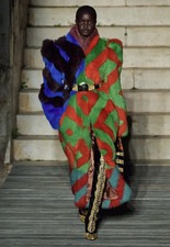 Gucci Longhair Diamond Intarsia Coat Jacket - Bnwt -