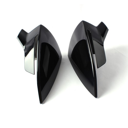 Tapa de cubierta de espejo retrovisor negro brillante para Seat Leon MK3 2013-2020 Ibiza 2017-2018 - Imagen 4 de 7