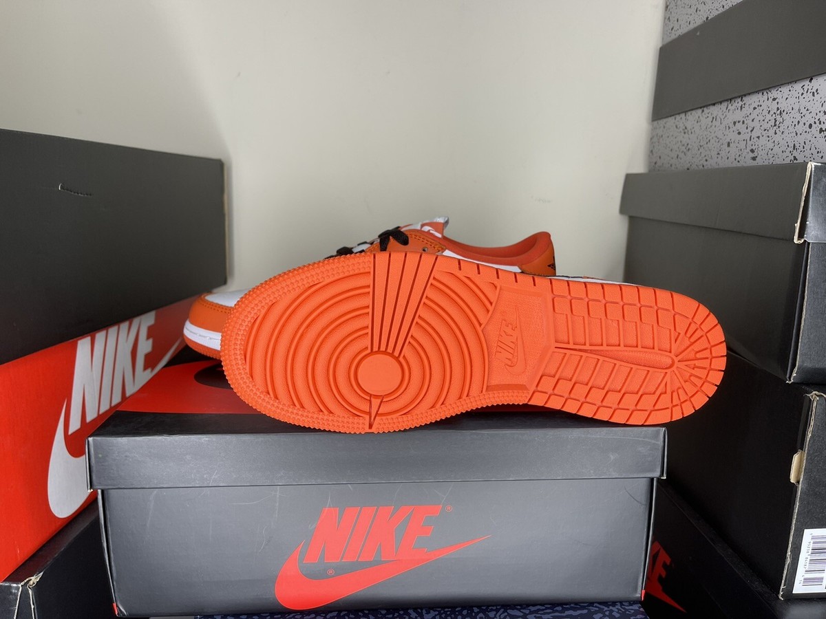 Air Jordan 1 Low Starfish Orange Black & White SBB LOW