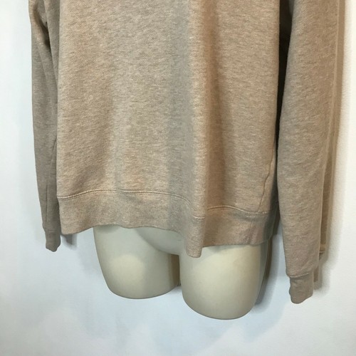 Studio Works Sport SMALL S Beige Tan White Fleece Lined Sweatshirt Pullover - Picture 3 of 10
