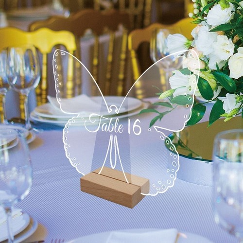 Table Number Plate Menu Display Frame Card Display Stand Table Number Sign