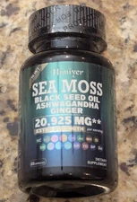 Himiyer Sea Moss Black Seed Oil Ginger 20,925mg 60 capsules exp: 01/2027