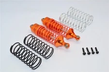 GPM Racing Orange Aluminum Front Shocks for Traxxas 4x4 Slash Rustler Stampede