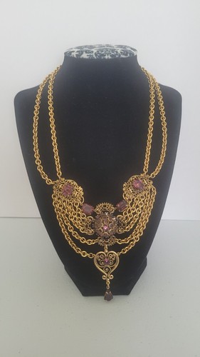 Erickson beamon Filigree Purple necklace