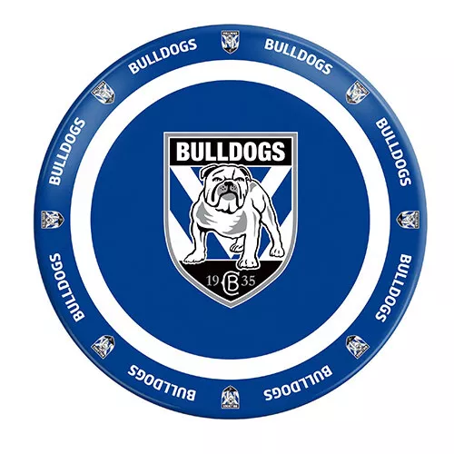 NRL CANTERBURY BANKSTOWN BULLDOGS KIDS MELAMINE DINNER PLATE WITH