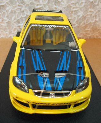 未開封 1/18 Hot Wheels Honda Civic イエロー Hot Wheels Honda Civic Exclusive Super Street Edition Yellow