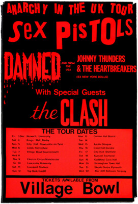 The Sex Pistols - The Damned - The Clash - 1976 - Poster | eBay