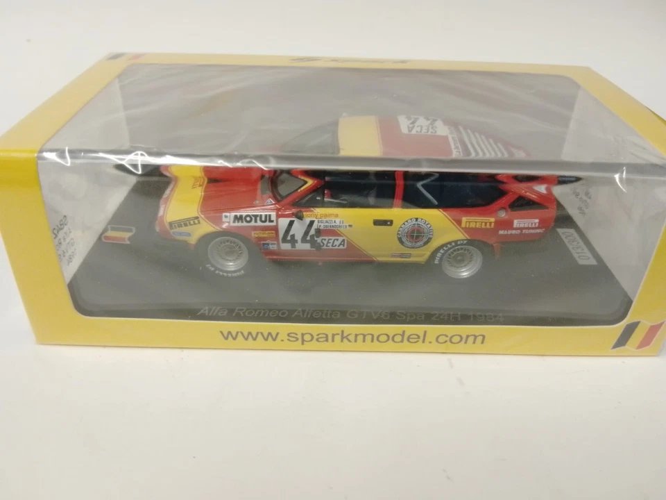 Spark Alfa Romeo GTV6 #44 Bigliazzi Oberndorfer Palma 24H Spa 1984 1/43 SB427 - Изображение 4 из 4