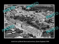 OLD LARGE HISTORIC PHOTO AERIAL VIEW SYSTON ENGLAND BROOK ST ENVIRONS c1940 2