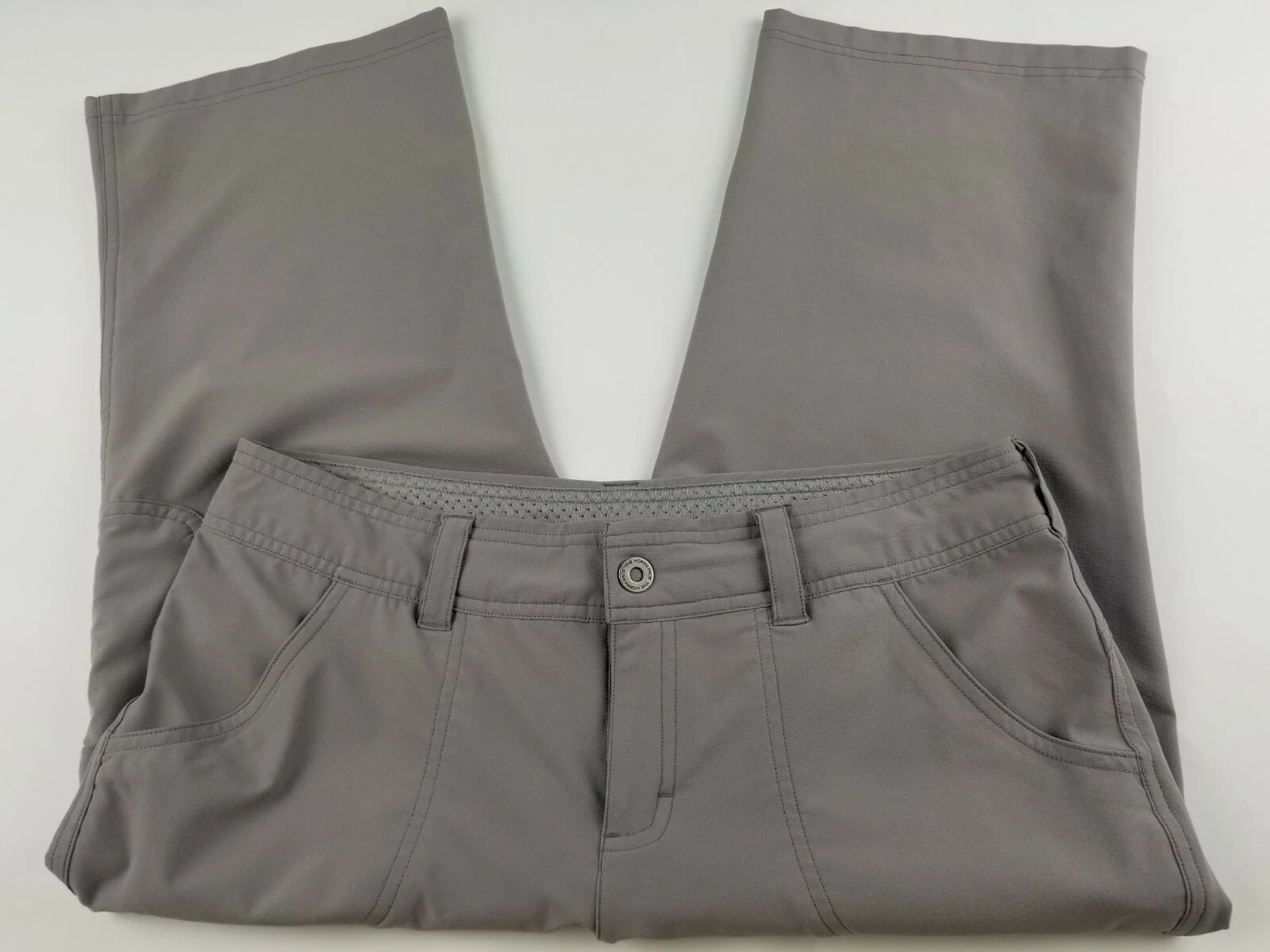 The North Face Women's Capri Cargo Pants Size 8 Gray Flat Front #3201