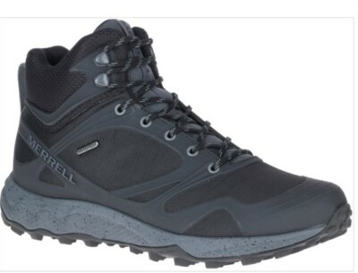 Merrell' Men's Altalight Mid WP Hiker - Black / Rock Size 8 new