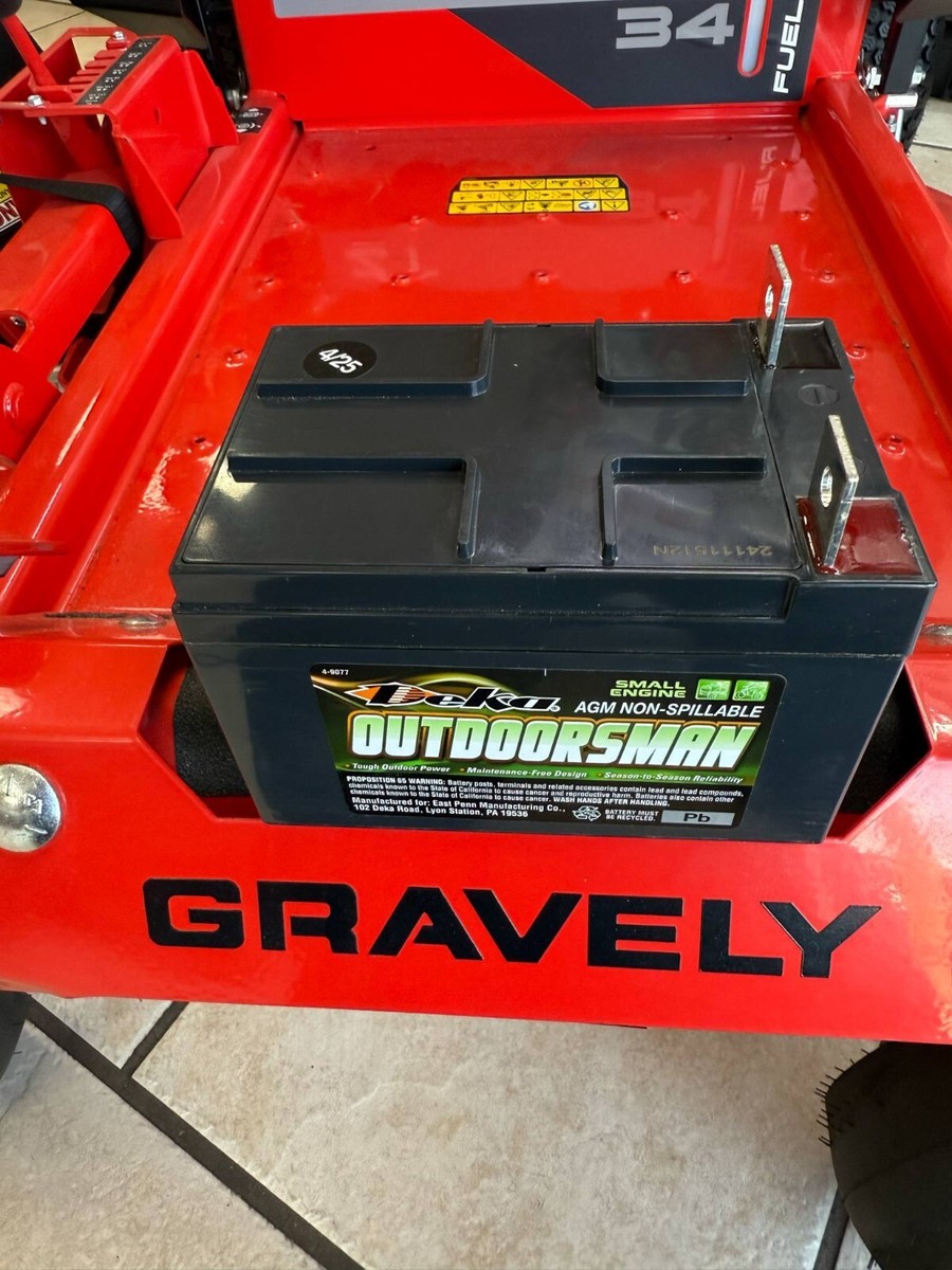 aki Ariens Gravely 04738800 12V 12A 190CCA Battery OEM Apex Ikon Zoom