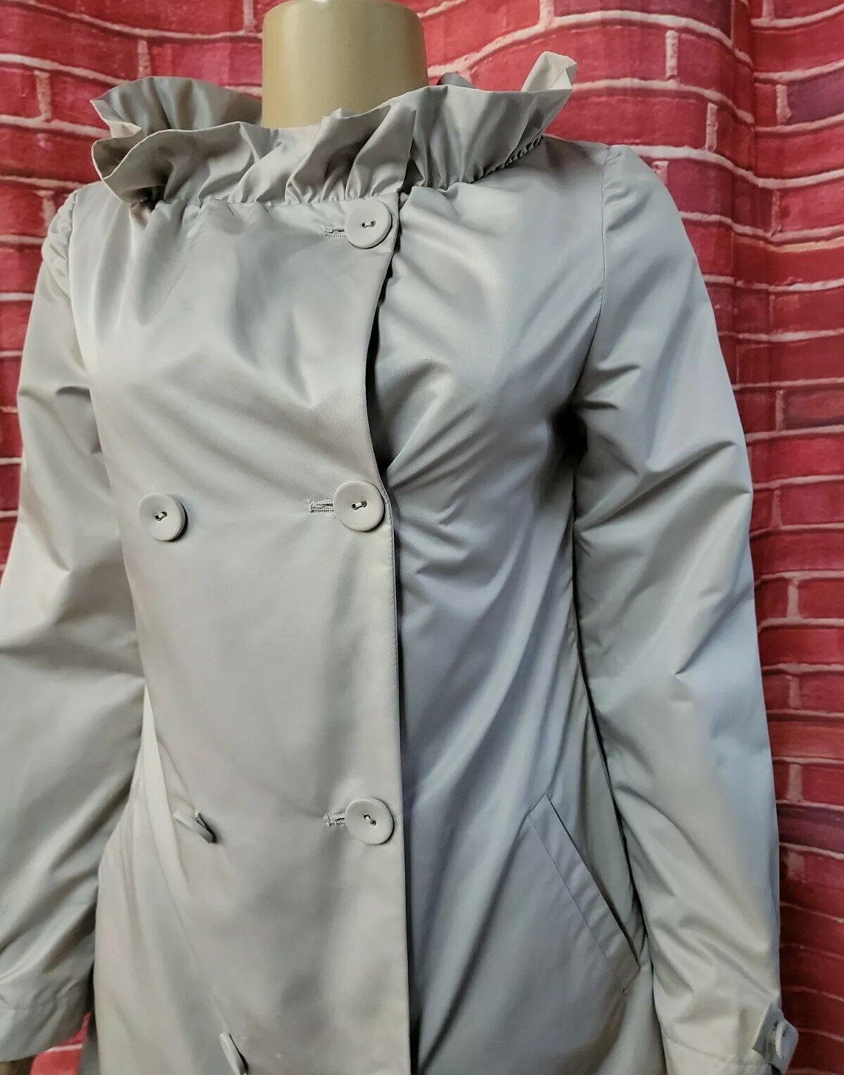 Loeffler Randall Polyester Ruffled Neck Women's G… - image 1