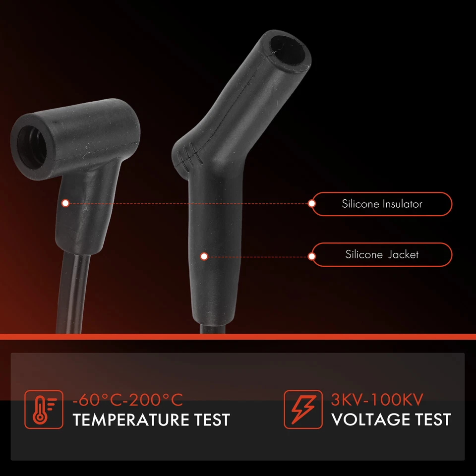 Juego de 10 cables de bujía para Ford F-100 F-150 F-250 F-350 Mustang Lincoln Mercury Foto 4 de 4