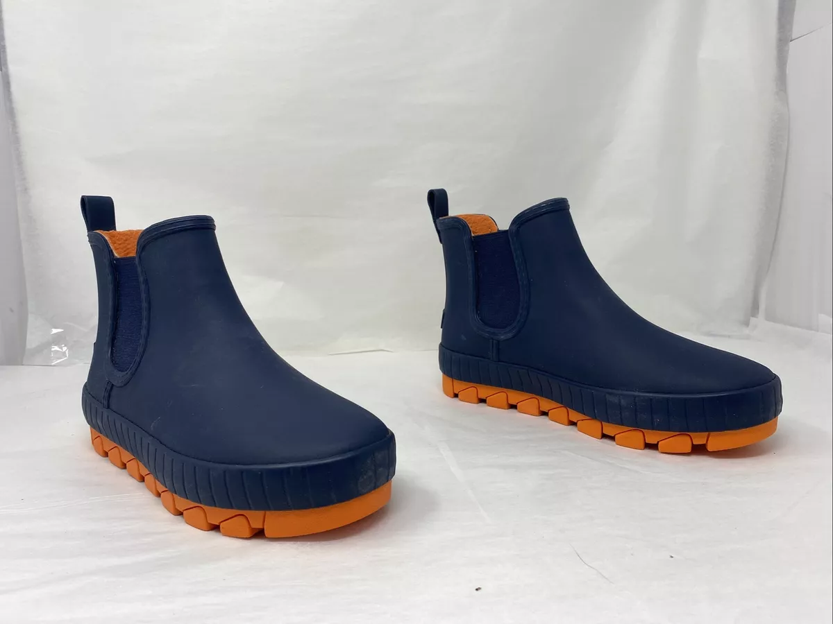 Sperry Women s Torrent Chelsea Rain Boot Navy Orange Size 7M US