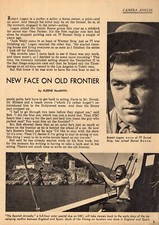 1965 TV ARTICLE ~ ACTOR BOB ROBERT LOGAN 77 SUNSET STRIP & DANIEL BOONE SERIES