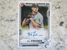 White Sox Will Kincanon Signed Autographed 2021 1st Bowman Mint