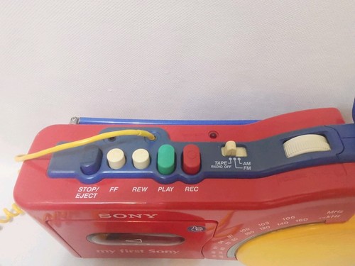 MY FIRST SONY CFM 2300 KINDER KASSETTENRECORDER Micro. NEUE RIEMEN FUNKTIONIERT - Bild 7 von 14
