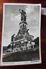 Postkarte Ansichtskarte Nordrhein-Westfalen Rüdesheim Rhein mit National-Denkmal