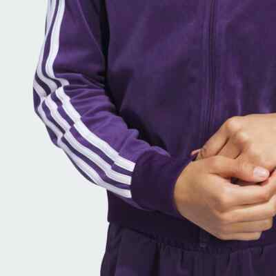 adidas Originals Women's Y2K Glam Plush Velour Track suit (Jacket