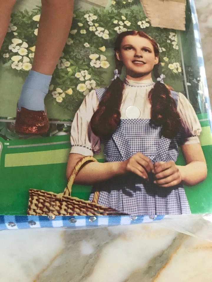 Fantasia infantil The Wizard of Oz Dorthy nova no pacote tamanho pequeno 4-6 - Imagem 4 de 4
