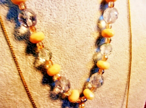 Jewelry Orange Stella & Dot Chico’s Aurora Borealis Crystals Owl Glass(Lot 1915) - Picture 5 of 14