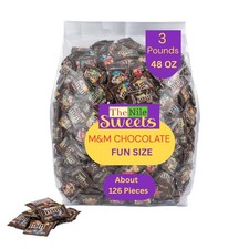 M Ms Milk Chocolate Fun Size Candy - 2LB Bag 65 Packs - Great for Parties