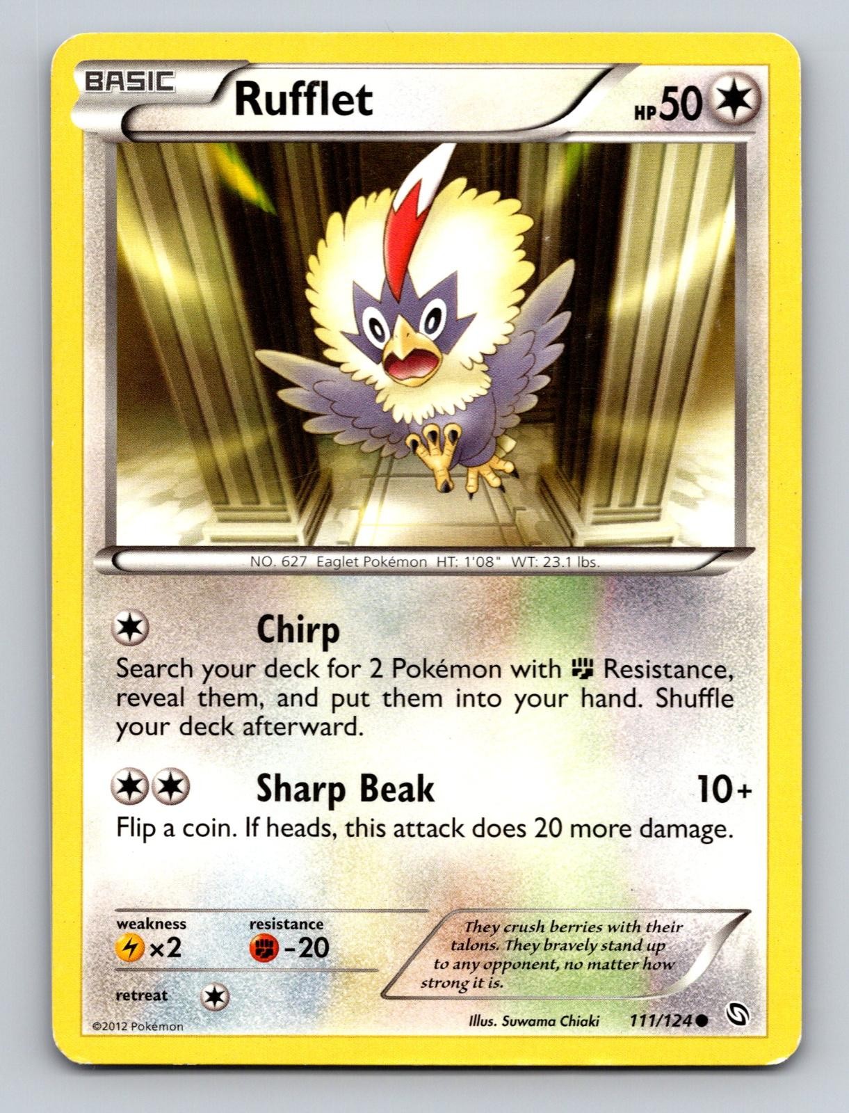 Rufflet 111/124 Common Dragons Exalted Pokemon