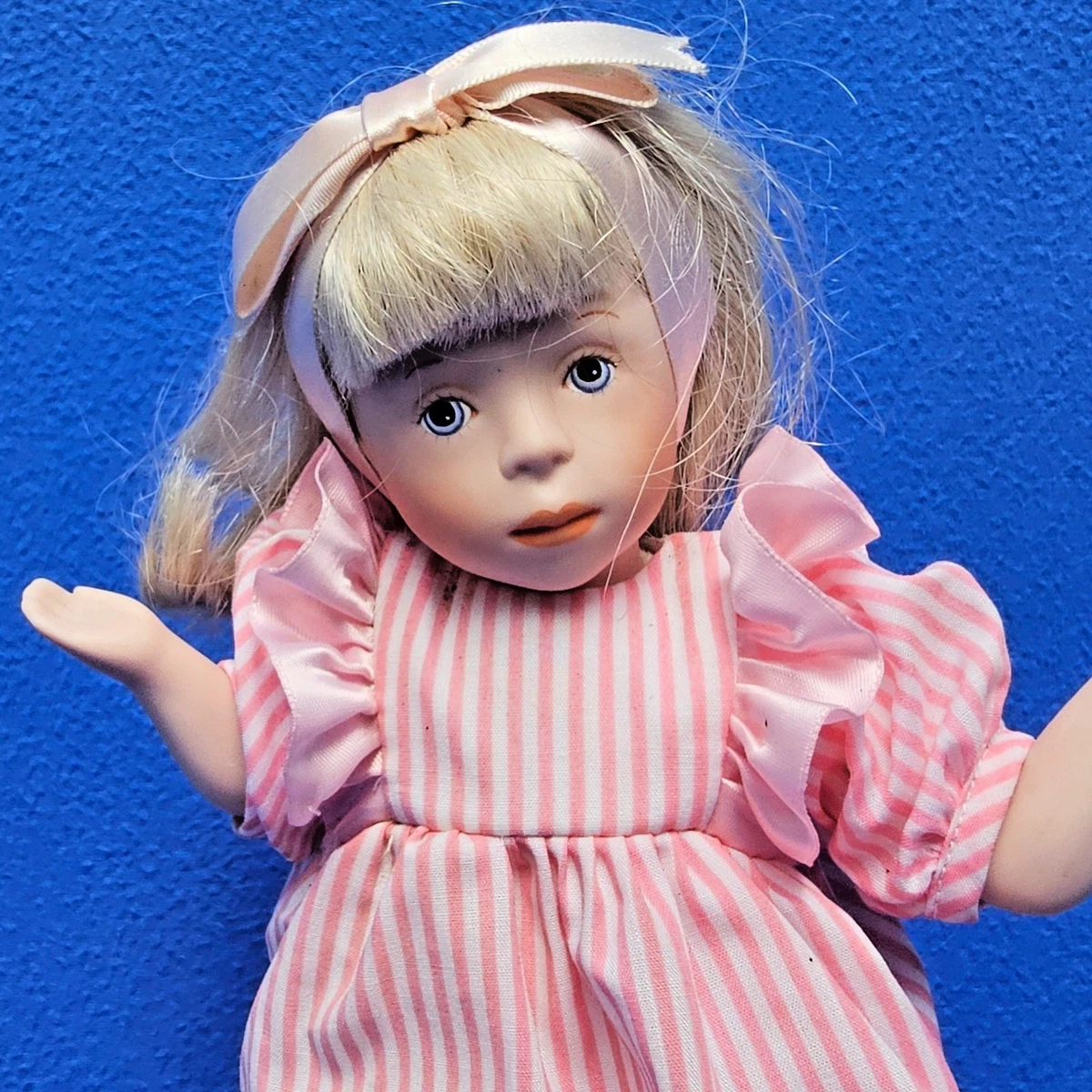 FRANKLIN MINT LIESL SONNTAG PUPPE SYLVIA NATTERER 25 CM DOLL BLOND