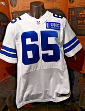 Dallas Cowboys Game Worn/Used Team Issue Elite Jersey Austin Larkin # 65 Size 52