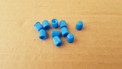 10x Alligator Dunlop-Ventil DV Ventilkappen in blau