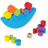 Holz Balancier Spielzeug Mond Spiel Brettspiel Geschicklichkeit Kinder Geschenk