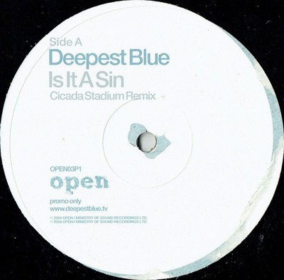 Deepest Blue - Is It A Sin - UK Promo 12'' Vinyl - 2004 - Open