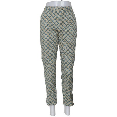 Sarah John, Hose, Größe: XL, Blau/Beige, Baumwolle/Elasthan, Print, Damen #k8s