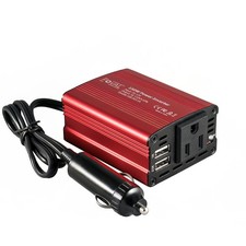 150W Car Power Inverter 12V DC to 110V AC Converter Vehicle Adapter Plug Outlet