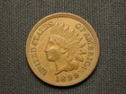 OLD COPPER COIN! XF+ 1899 INDIAN HEAD CENT PENNY DIAMONDS & FULL LIBERTY LOT 23*