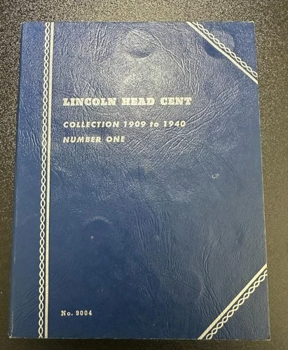 1910-1940PDS US LINCOLN CENT Set of 62 Different w/Album! #77 Old US Coins!