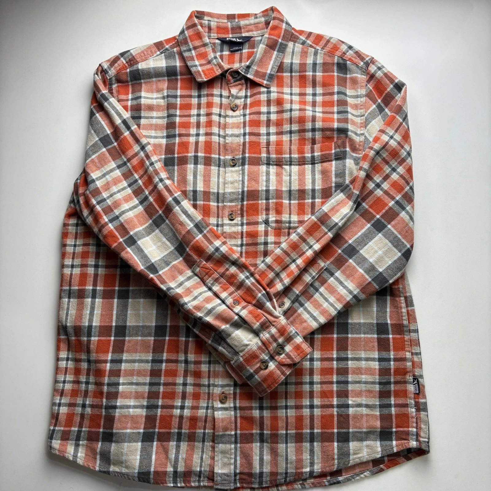 Eddie Bauer Mens L Red Plaid Long Sleeve Button Up Flannel Shirt Casual Outdoor
Opens in a new windo