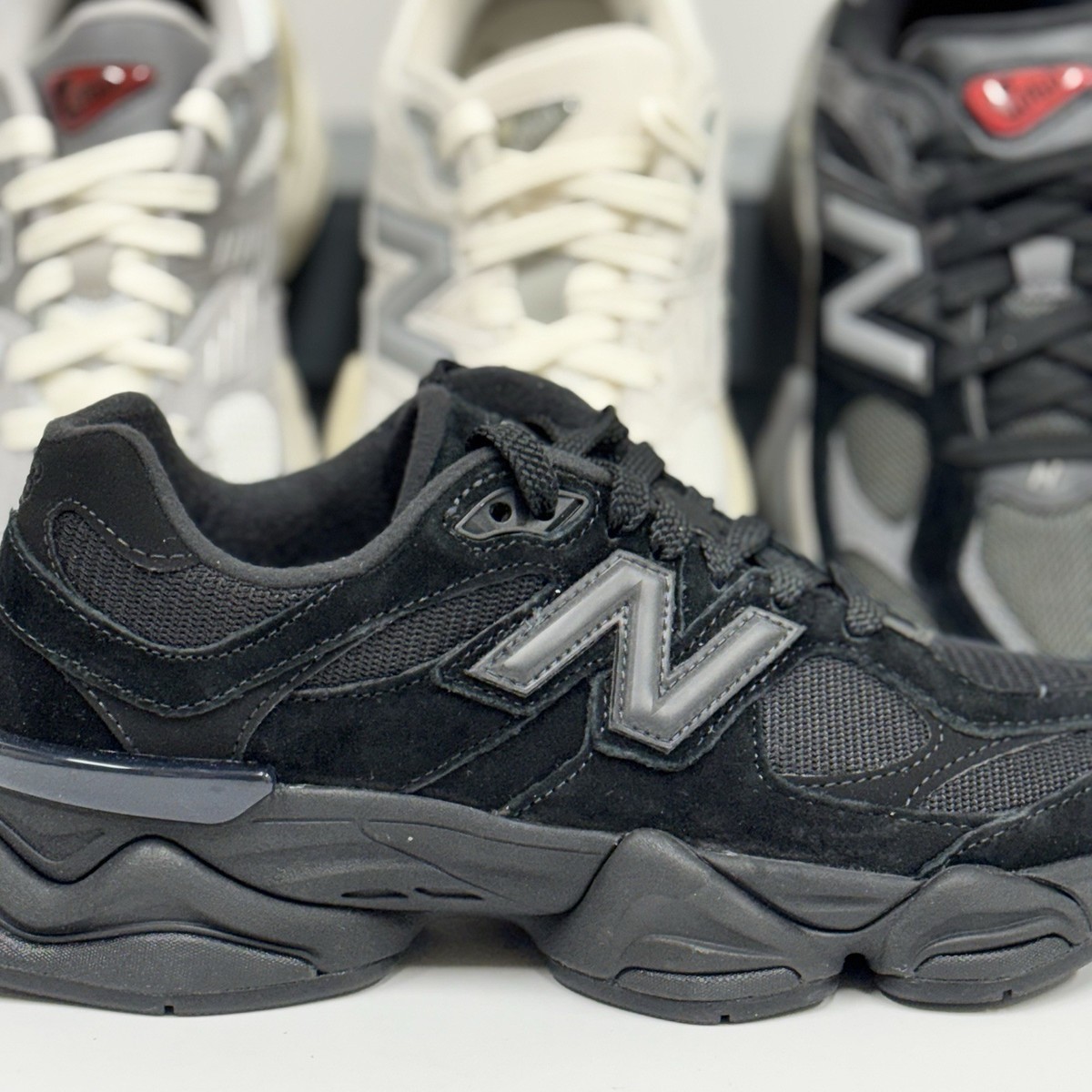 Size 9.5 - New Balance 9060 Triple Black Suede for sale online | eBay