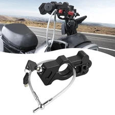 Motorcycle Handlebar Grip Lock Anti-theft Throttle Clutch Brake Lock with 2 Keys