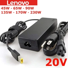 OEM Lenovo 20V Power AC Adapter Charger 45W 65W 90W 135W 170W 230W SQUARE TIP
